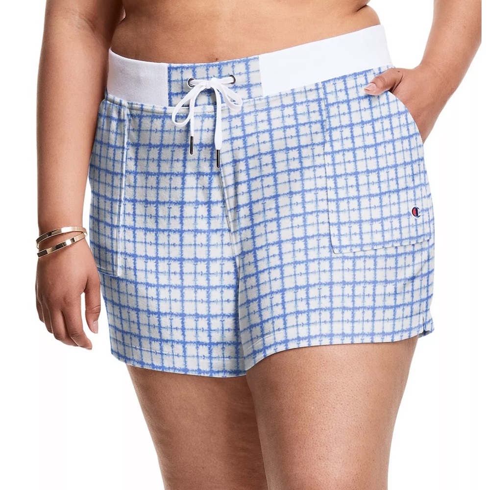 Champion Campus French terry checkered shorts